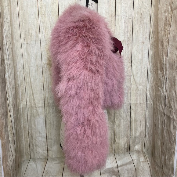 Moschino Cheap and Chic Pink Feather Jacket - Picture 2 of 14
